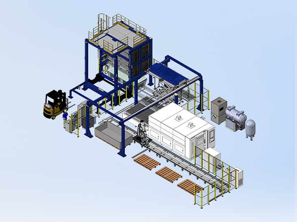 Laser Cutting Cell with Robotic Sorting 